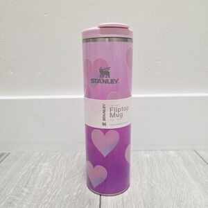 Stanley 16oz Stainless Steel Aero Light Transit Bottle Powder Pink Heart